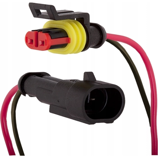 WIAZKA 2 PIN SUPERSEAL ZŁĄCZE HERMETYCZNE KABEL