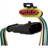 WIAZKA 4 PIN SUPERSEAL ZŁĄCZE HERMETYCZNE KABEL