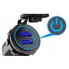 USB QC 3.0 QUICK ŁADOWARKA GNIAZDO ON/OFF DOTYKOWA