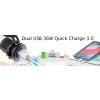 USB QC 3.0 QUICK ŁADOWARKA GNIAZDO ON/OFF DOTYKOWA