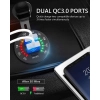 USB QC 3.0 WOLTOMIERZ CYFROWY LED MIERNIK SKALA