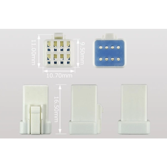 KOSTKA ZŁĄCZE HERMETYCZNE MINIATUROWE 8 PIN JWPF