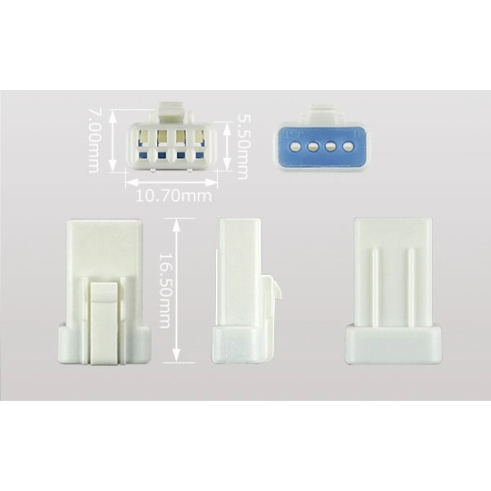 KOSTKA ZŁĄCZE HERMETYCZNE MINIATUROWE 4 PIN JWPF