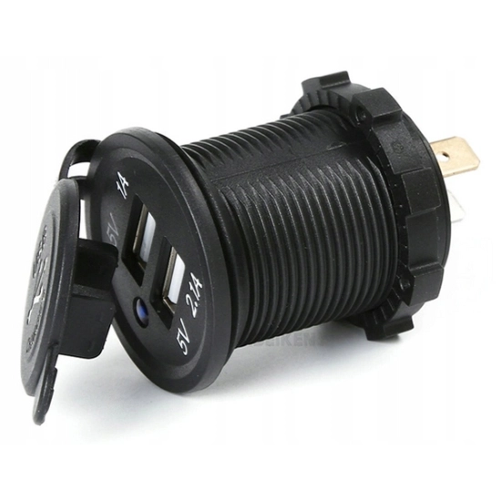 ŁADOWARKA 2x USB 3,1A 12V 24V GNIAZDO SAMOCHODOWE