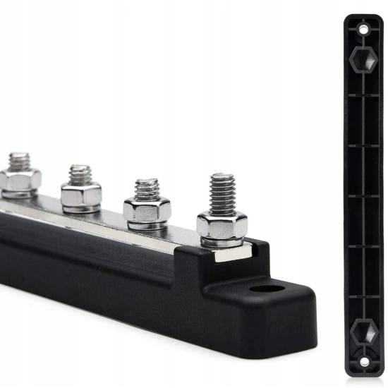 LISTWA BLOK MASY BUSBAR 150A SRUBY 6 x M6 POKRYWKA