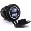 USB 4,2A+WOLTOMIERZ 6-30V+GNIAZDO ZAPALNICZKI BIA