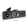 PANEL 4x1 RAMKA USB GNIAZDO ZAPALNICZKI OBUDOWA