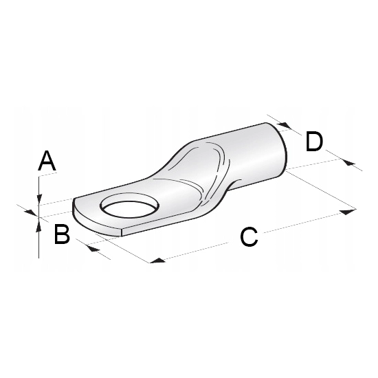 KONEKTOR OCZKOWY M5 FI5 KABEL 16 MM2 10 SZTUK