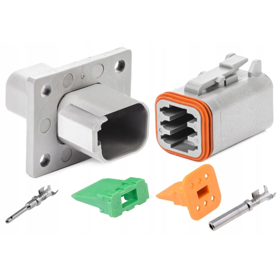 KOSTKA ZLACZE 2mm2 DEUTSCH DT 6 PIN USA PANELOWE
