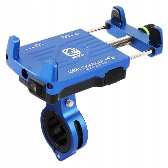 UCHWYT NA TELEFON ŁADOWARKA MOTOCYKLOWA USB 2.5A B