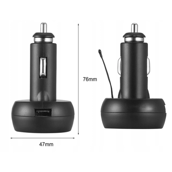 USB ŁADOWARKA WOLTOMIERZ TERMOMETR VST 3W1 NIEB