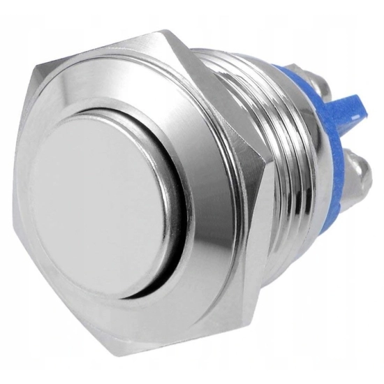 PRZYCISK WANDALOODPORNY 16mm CHWILOWY 2A/250V WYST