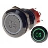 PRZYCISK WANDALOODPORNY PRZECIWMGIELNE 19mm 12V Z
