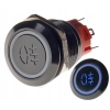 PRZYCISK WANDALOODPORNY PRZECIWMGIELNE 19mm 12V N