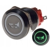 PRZYCISK WANDALOODPORNY 19mm KLAKSON 12V 3A Z