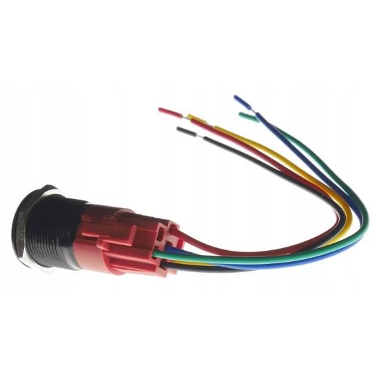 PRZYCISK WANDALOODPORNY 19mm KLAKSON 12V 3A Z