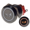 PRZYCISK WANDALOODPORNY 19mm KLAKSON 12V 3A P