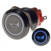 PRZYCISK WANDALOODPORNY 19mm KLAKSON 12V 3A N