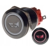 PRZYCISK WANDALOODPORNY 19mm KLAKSON 12V 3A C