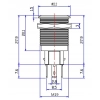 PRZYCISK WANDALOODPORNY 19mm FOTELE 12V 3A Z