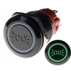 PRZYCISK WANDALOODPORNY 19mm ŚWIATŁA 12V 3A Z