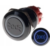 PRZYCISK WANDALOODPORNY 19mm ŚWIATŁA 12V 3A N