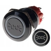PRZYCISK WANDALOODPORNY 19mm ŚWIATŁA 12V 3A B
