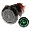 PRZYCISK WANDALOODPORNY 19mm KOGUT 12V 3A Z