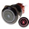 PRZYCISK WANDALOODPORNY 19mm KOGUT 12V 3A C