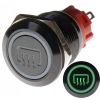 PRZYCISK WANDALOODPORNY 19mm GRZANIE SZYB 12V 3A Z