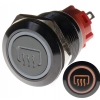 PRZYCISK WANDALOODPORNY 19mm GRZANIE SZYB 12V 3A P