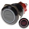 PRZYCISK WANDALOODPORNY 19mm GRZANIE SZYB 12V 3A C