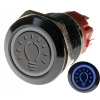 PRZYCISK WANDALOODPORNY 19mm LAMPA 12V 3A N