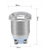 PRZYCISK WANDALOODPORNY 19mm BISTABILNY 2A/250V Z