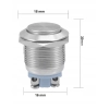 PRZYCISK WANDALOODPORNY 16mm BISTABILNY 2A/250V W