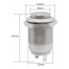 PRZYCISK WANDALOODPORNY 12mm BISTABILNY 2A/250V W