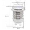 PRZYCISK WANDALOODPORNY 12mm BISTABILNY 2A/250V P