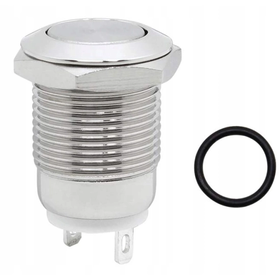 PRZYCISK WANDALOODPORNY 12mm BISTABILNY 2A/250V P
