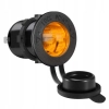 GNIAZDO ZAPALNICZKI PODŚWIETLANE LED 12/24V 15A P
