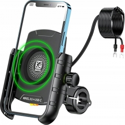 UCHWYT NA TELEFON ŁADOWARKA INDUKCYJNA USB C