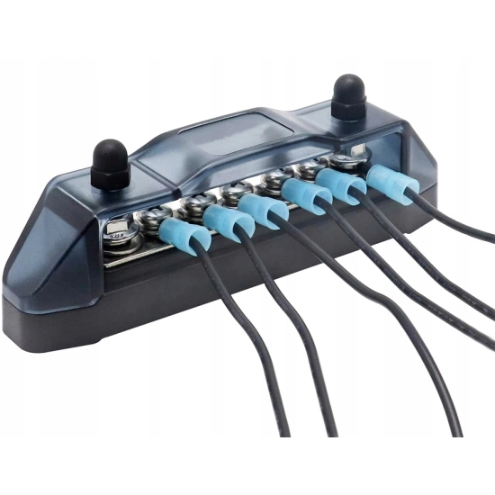 LISTWA BLOK MASY BUSBAR 150A SRUBY 2 x M5 5 x M4