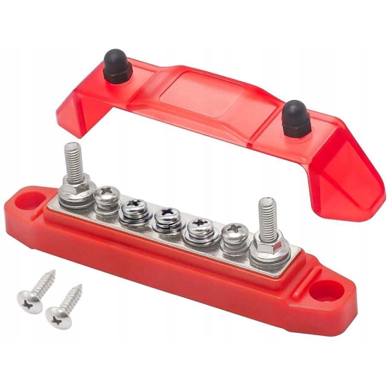 LISTWA BLOK MASY BUSBAR 150A SRUBY 2 x M5 5 x M4 P