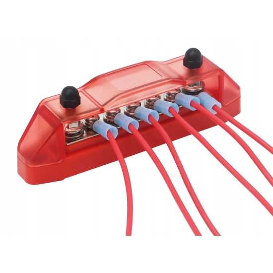 LISTWA BLOK MASY BUSBAR 150A SRUBY 2 x M5 5 x M4 P