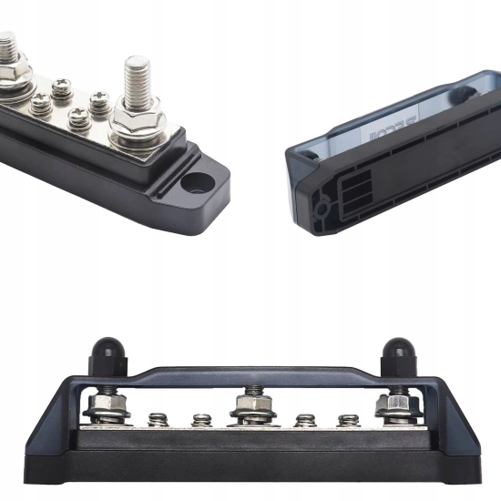 LISTWA BLOK MASY BUSBAR 150A SRUBY 3 x M8 8 x M4