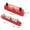 LISTWA BLOK MASY BUSBAR 150A SRUBY 3 x M8 8 x M4