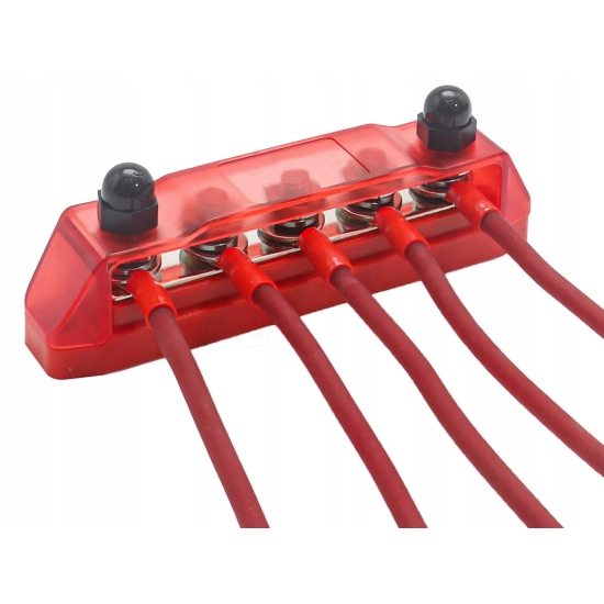 LISTWA BLOK MASY BUSBAR 200A SRUBY 5 x M10 PLUS