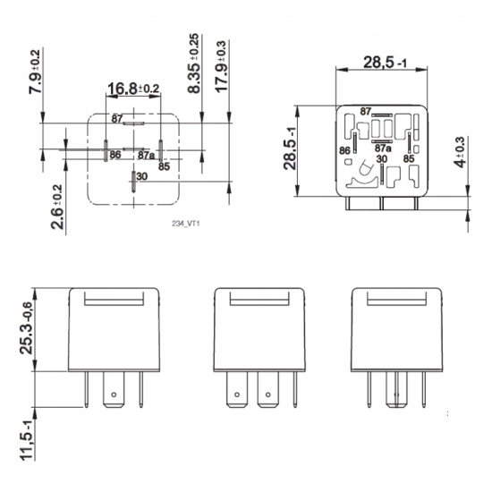 PRZEKAZNIK 24V 50A 5 PIN V23234-A0004-X053 TYCO