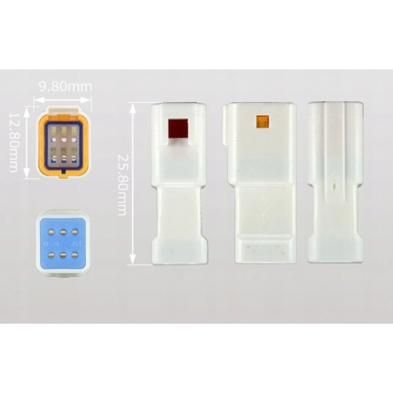 KOSTKA ZŁĄCZE HERMETYCZNE MINIATUROWE 6 PIN JWPF