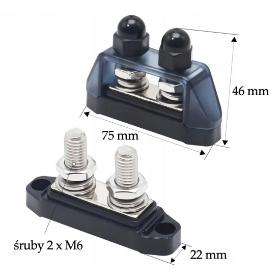 SŁUPEK DYSTRYBUCYJNY BUSBAR MASA MASOWY MINUS M6