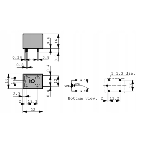 PANASONIC JSM1-12V-5 PRZEKAŹNIK SPDT 15A 12V